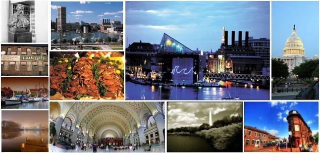Collage of Baltimore Sights