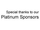 Special thanks to our Platinum Sponsors.